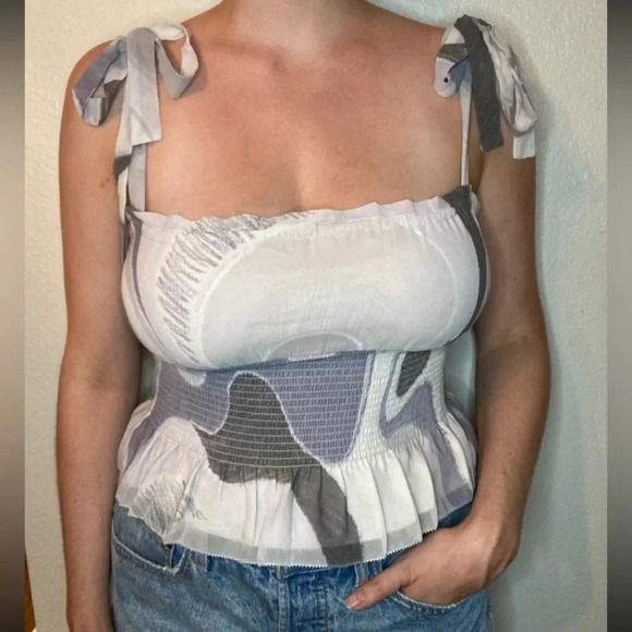 NWT Aritzia Wilfred Ballad Camisole in Vin Gris Ardoise Size Medium - Picture 2 of 8